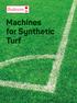 Redexim. Machines for Synthetic Turf