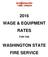 2016 WAGE & EQUIPMENT RATES