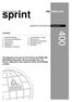 sprint 400 WINDLASS simpson-lawrence operation & maintenance instructions contents