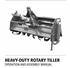 Heavy-duty Rotary tiller Operation and assembly manual
