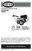 INSTRUCTION MANUAL PROFESSIONAL PRESSURE WASHER SAVE THIS MANUAL FOR FUTURE REFERENCE