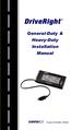 General-Duty & Heavy-Duty Installation Manual