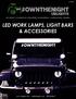 LED WORK LAMPS, LIGHT BARS & ACCESSORIES