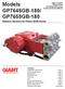 Models GP7645GB-180/ GP7655GB-180. Gearbox Versions for Pinion Shaft Drives
