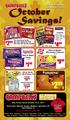 1 99 # Pumpkins! Sale Prices Good October 8-15, Blast-O-Butter Microwave Popcorn. Red or Black Twists
