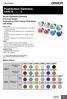 Pushbutton Switches 30-mm Pushbutton Switches Universal Design. Emphasis on Color Coding, Workability, and Safety.