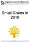 Small Grains in 2018