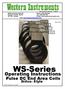 WS-Series. Operating Instructions. Pulse DC End Area Coils. Drilco Style WS-Series Coils 1. E s t a b l i s h e d WS-14 WS-12 WS-10 WS-8