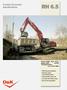 RH 6.5. Crawler Excavator Specifications. Service weight t Engine output 113 kw Trenching buckets up to 1.45 m 3 (SAE)
