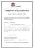 tee Health Certificate of Accreditation Septic Tanks & Collection Wells