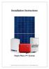 Installation Instructions Single-Phase PV Systems
