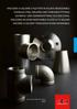 Raccordi a saldare e filettati in acciaio inossidabile Stainless steel welding and threaded fittings. Racores a soldar y roscar en acero inoxidable