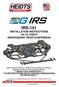IRS-151 INSTALLATION INSTRUCTIONS `55-57 CHEVY INDEPENDENT REAR SUSPENSION