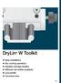 DryLin W Toolkit. Easy Installation Dry running operation Variable carriage lengths Different rail widths available Low-profile Corrosion-free