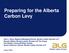 Preparing for the Alberta Carbon Levy