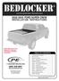 bedlocker FORD SUPER CREW INSTALLATION INSTRUCTIONS (800) ELECTRIC RETRACTABLE TRUCK BED COVER