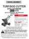 TURF/SOD CUTTER WITH 4 HP ENGINE 65558