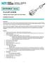 ENVIROMUX Series E-LLS-SF-10/25CM. Stainless Steel Vertical Liquid Level Float Switch. Installation Instruction. Description.