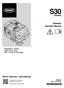 S30 * * (Diesel) Sweeper Operator Manual. North America / International. SweepSmart System TennantTrue Parts IRIS a Tennant Technology
