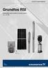 GRUNDFOS DATA BOOKLET. Grundfos RSI. Renewable solar inverter for pump control kw