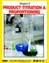 PRODUCT TITRATION & PROPORTIONING