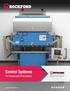 Control Systems. For Presses and Press Brakes. Machine Safety Solutions 1 CONTROL SYSTEMS.
