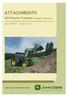 ATTACHMENTS 5015 Series Tractors Standard / High Crop