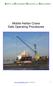 Mobile Harbor Crane Safe Operating Procedures