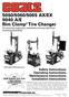 5050/5060/5065 AX/EX 5040 A/E Rim Clamp Tire Changer For servicing single piece automotive and most light truck tire/wheel assemblies