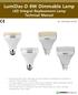LumiDas-D 6W Dimmable Lamp LED Integral Replacement Lamp Technical Manual