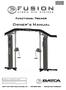 Owner s Manual. 4 Functional Trainer. Serial Number Here. Date of Purchase