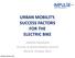 URBAN MOBILITY. SUCCESS FACTORS FOR THE ELECTRIC BIKE. JÜRGEN HÄUSSLER ecartec & World Mobility Summit Munich, October 2015