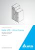 Delta UPS - Ultron Family. HPH Series, Three Phase 20/30/40/60 kva 208V. User Manual.   The power behind competitiveness