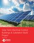 Solar Farm Electrical Control Buildings & Substation Build Project