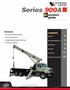Series 900A. product guide. contents. features. 103' (31.4 m) Four-Section Boom. Features Ton (23.6 mt) Rating