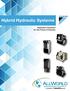 Hybrid Hydraulic Systems. Hydraulics Solutions for the Future of Industry