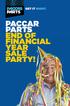 PACCAR PARTS END OF FINANCIAL YEAR SALE PARTY!