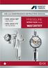 USE and MAINTENANCE INSTRUCTION MANUAL. WS-200 SP Split Nozzle PRESSURE. SPRAY GUN Series. WS-200 FT Flat Tip Nozzle