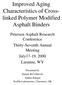 Improved Aging Characteristics of Crosslinked Polymer Modified Asphalt Binders