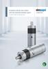 Brushless internal rotor motors with low-backlash planetary gears. Drive solutions Industrial drive engineering