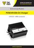 Technical specification. POW24V20A-D1 Charger. LFP/LTO + BMS connector