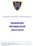 TRANSPORT INFORMATION 2018/2019