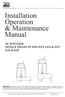 Installation Operation & Maintenance Manual