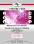 Florida Tool. Electrical Tool Brush, Cord and Switch Catalog