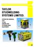 TAYLOR STUDWELDING SYSTEMS LIMITED. OPERATING MANUAL FOR 751DA DRAWN ARC STUDWELDING EQUIPMENT.