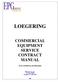 COMMERCIAL EQUIPMENT SERVICE CONTRACT MANUAL