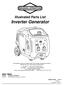 Illustrated Parts List. Inverter Generator