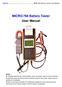 MICRO-768 Battery Tester User Manual