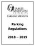 PARKING SERVICES. Parking Regulations