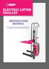 ELECTRIC LIFTER TROLLEY INSTRUCTION MANUAL